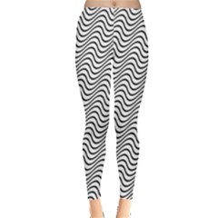 Wave Wave Lines Diagonal Seamless Leggings  by Pakrebo