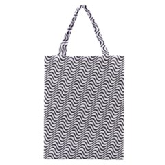 Wave Wave Lines Diagonal Seamless Classic Tote Bag by Pakrebo