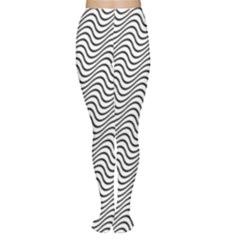 Wave Wave Lines Diagonal Seamless Tights by Pakrebo