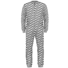 Wave Wave Lines Diagonal Seamless Onepiece Jumpsuit (men)  by Pakrebo