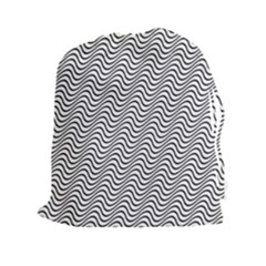 Wave Wave Lines Diagonal Seamless Drawstring Pouch (xxl) by Pakrebo