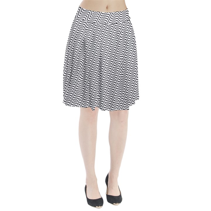 Wave Wave Lines Diagonal Seamless Pleated Skirt