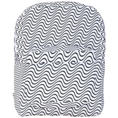 Wave Wave Lines Diagonal Seamless Full Print Backpack by Pakrebo