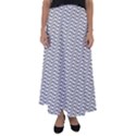 Wave Wave Lines Diagonal Seamless Flared Maxi Skirt View1