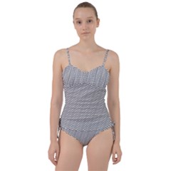 Wave Wave Lines Diagonal Seamless Sweetheart Tankini Set by Pakrebo