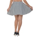 Wave Wave Lines Diagonal Seamless Velvet Skater Skirt View2