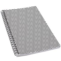 Wave Wave Lines Diagonal Seamless 5 5  X 8 5  Notebook by Pakrebo