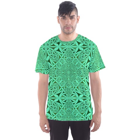 Triangle Background Pattern Men s Sports Mesh Tee by Pakrebo