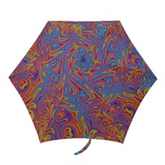 Fractal Psychedelic Fantasy Surreal Mini Folding Umbrellas by Pakrebo