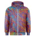 Fractal Psychedelic Fantasy Surreal Men s Zipper Hoodie View1