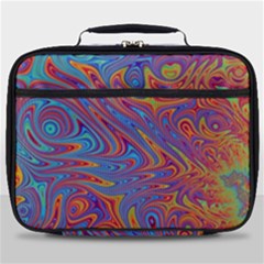 Fractal Psychedelic Fantasy Surreal Full Print Lunch Bag by Pakrebo