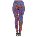 Fractal Psychedelic Fantasy Surreal Lightweight Velour Leggings View2