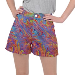 Fractal Psychedelic Fantasy Surreal Stretch Ripstop Shorts