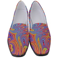 Fractal Psychedelic Fantasy Surreal Women s Classic Loafer Heels