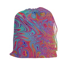 Fractal Bright Fantasy Design Drawstring Pouch (xxl) by Pakrebo