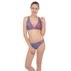 Fractal Bright Fantasy Design Classic Banded Bikini Set  by Pakrebo