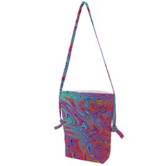 Fractal Bright Fantasy Design Folding Shoulder Bag