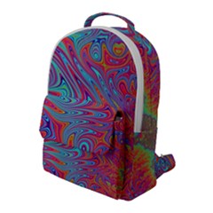 Fractal Bright Fantasy Design Flap Pocket Backpack (large)