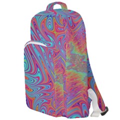 Fractal Bright Fantasy Design Double Compartment Backpack