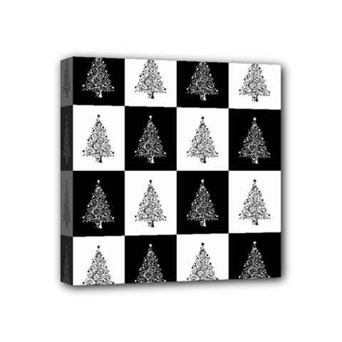 Christmas Tree Christmas Tree Mini Canvas 4  X 4  (stretched)