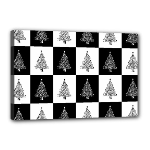 Christmas Tree Christmas Tree Canvas 18  X 12  (stretched) by Pakrebo