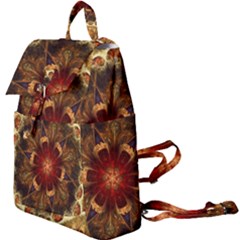 Dawn Day Fractal Sunny Gold Red Buckle Everyday Backpack