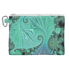 Fractal Artwork Fan Shape Art Canvas Cosmetic Bag (xl) by Pakrebo