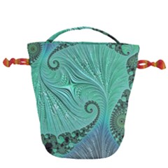 Fractal Artwork Fan Shape Art Drawstring Bucket Bag by Pakrebo