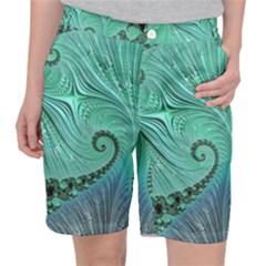 Fractal Artwork Fan Shape Art Pocket Shorts