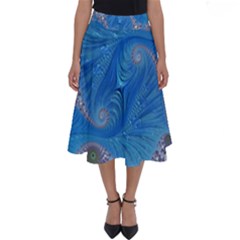 Fractal Artwork Artwork Fractal Art Perfect Length Midi Skirt