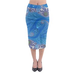 Fractal Artwork Artwork Fractal Art Midi Pencil Skirt