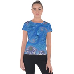 Fractal Artwork Artwork Fractal Art Short Sleeve Sports Top 