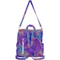 Fractal Artwork Art Design Crossbody Backpack View3