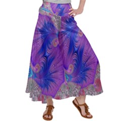 Fractal Artwork Art Design Satin Palazzo Pants