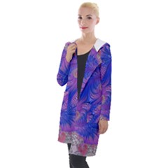 Fractal Artwork Art Design Hooded Pocket Cardigan