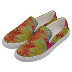 Fractal Artwork Fractal Artwork Men s Canvas Slip Ons by Pakrebo