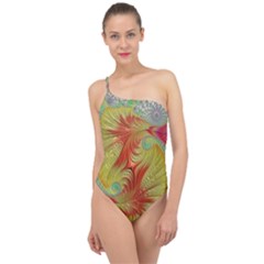 Fractal Artwork Fractal Artwork Classic One Shoulder Swimsuit by Pakrebo