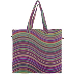 Wave Abstract Happy Background Canvas Travel Bag by Pakrebo