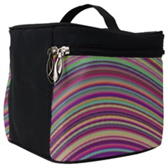 Wave Abstract Happy Background Make Up Travel Bag (big)