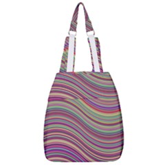 Wave Abstract Happy Background Center Zip Backpack