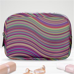 Wave Abstract Happy Background Make Up Pouch (small)