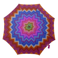 Pattern Chevron Zigzag Background Hook Handle Umbrellas (small) by Pakrebo