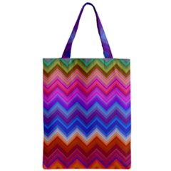 Pattern Chevron Zigzag Background Zipper Classic Tote Bag by Pakrebo