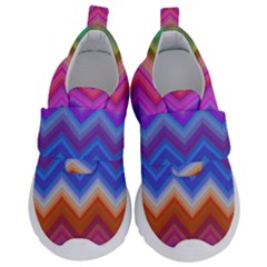 Pattern Chevron Zigzag Background Kids  Velcro No Lace Shoes by Pakrebo