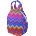 Pattern Chevron Zigzag Background Travel Backpacks View1