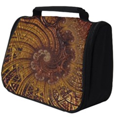 Copper Caramel Swirls Abstract Art Full Print Travel Pouch (big)