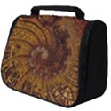 Copper Caramel Swirls Abstract Art Full Print Travel Pouch (Big) View1