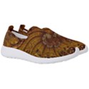 Copper Caramel Swirls Abstract Art Men s Slip On Sneakers View3