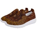 Copper Caramel Swirls Abstract Art Kids  Slip On Sneakers View2