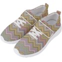 Chevron Colorful Background Vintage Men s Velcro Strap Shoes View2